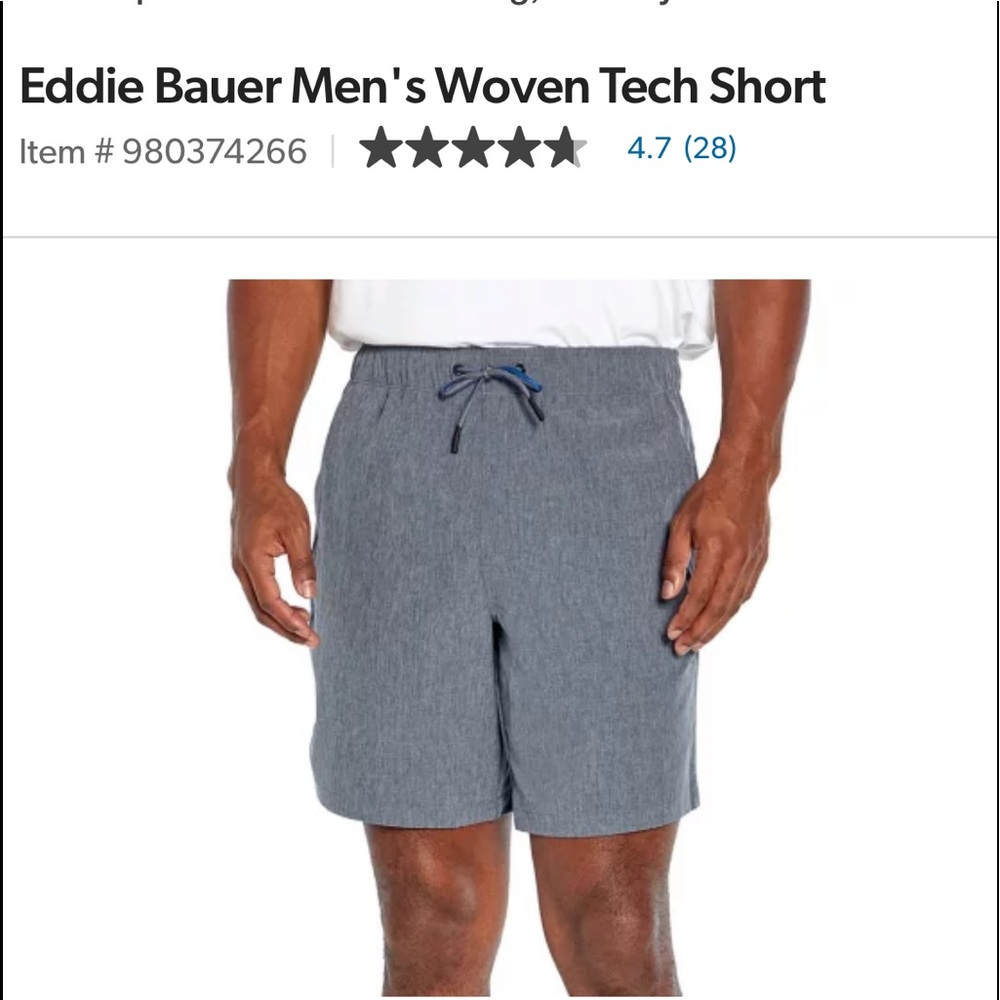NWT, men’s powder blue or denim color sport shorts.